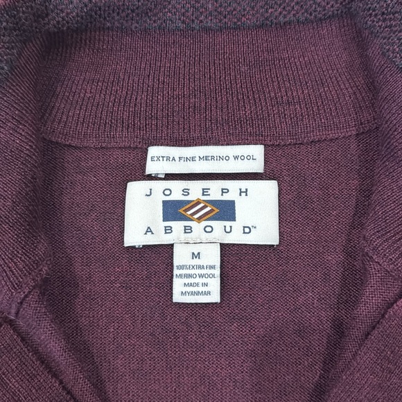 Joseph Abboud Pullover Zip up Sweater - Picture 6 of 8